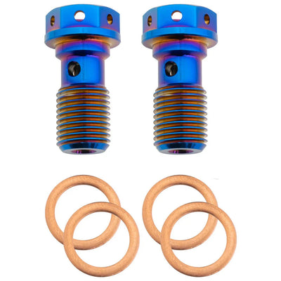 M10 x 1.25 Titanium Banjo Bolt – Grade 5 ( 2 pack )